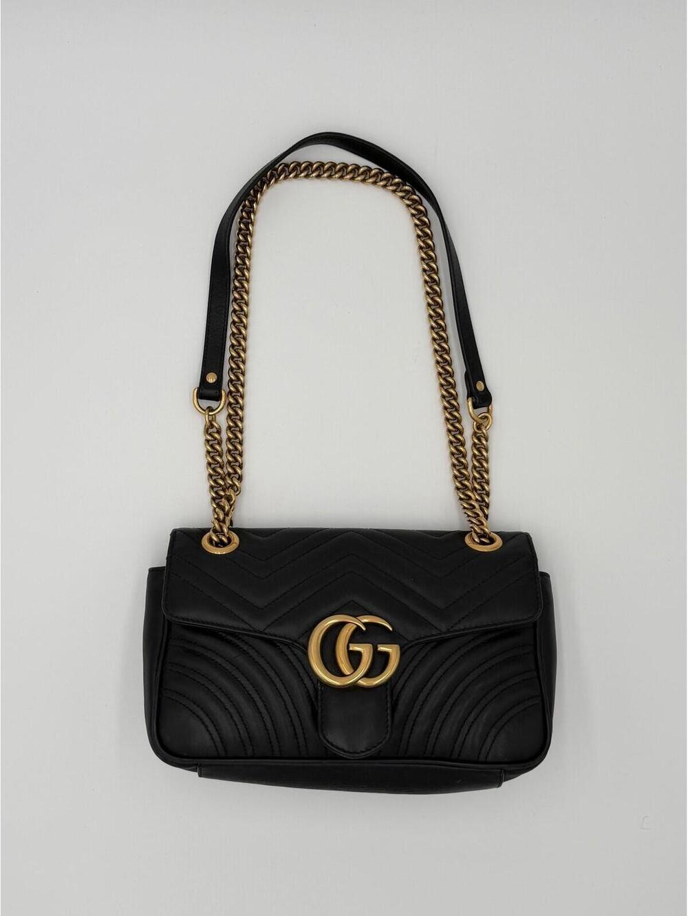 Gucci GG Marmont Matelasse Shoulder Bag Womens Size M Excellent